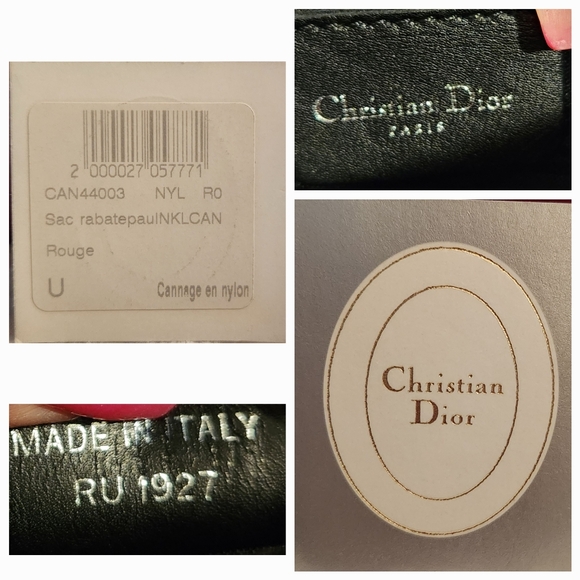DIOR Canage Red Quilted LADY DIOR Charm Bag with DIOR Box Set SUPER RARE - Picture 15 of 16